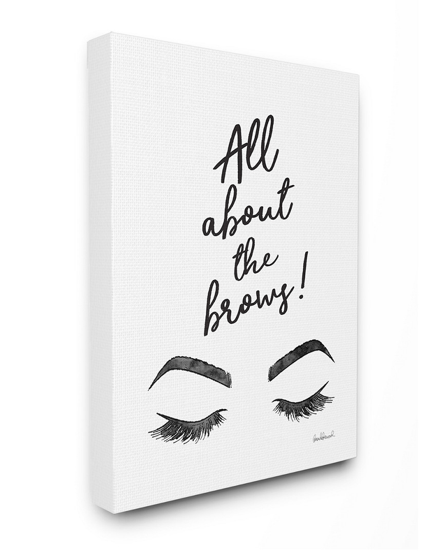Stupell All About The Brows Ink Illustration