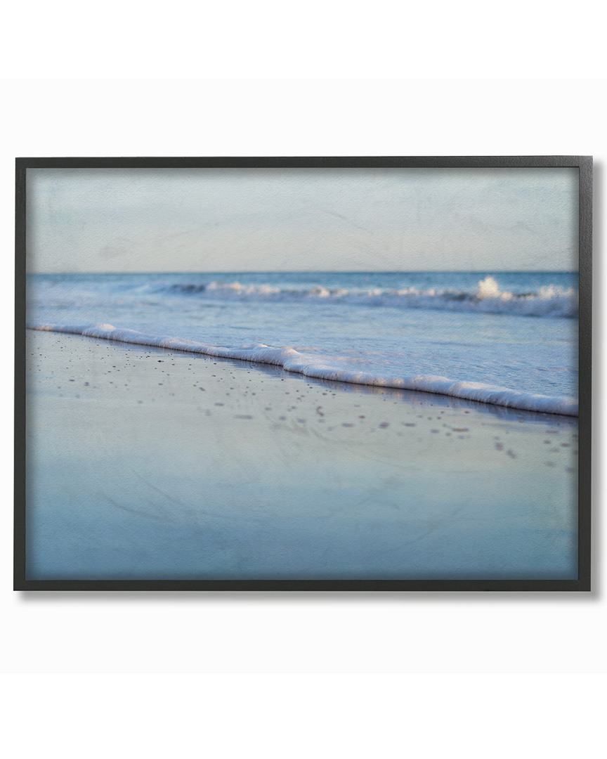 Stupell Coastal Evening Beach Gentle Surf Photograph By Elizabeth Erquhart Framed Art