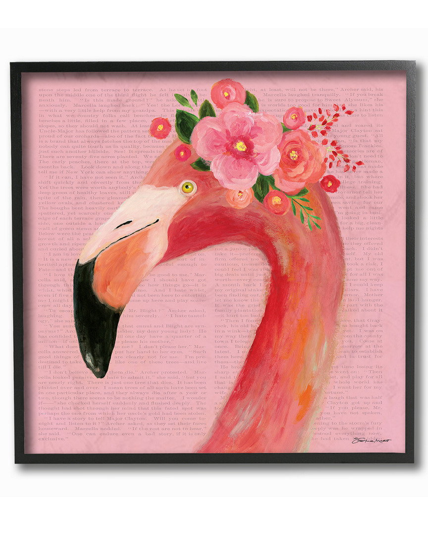 Stupell Floral Flamingo Pink Portrait By Stephanie Workman Marrott Framed Art