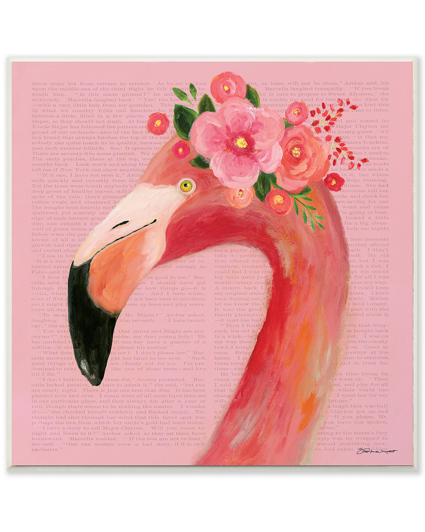 Stupell Floral Flamingo Pink Portrait By Stephanie Workman Marrott