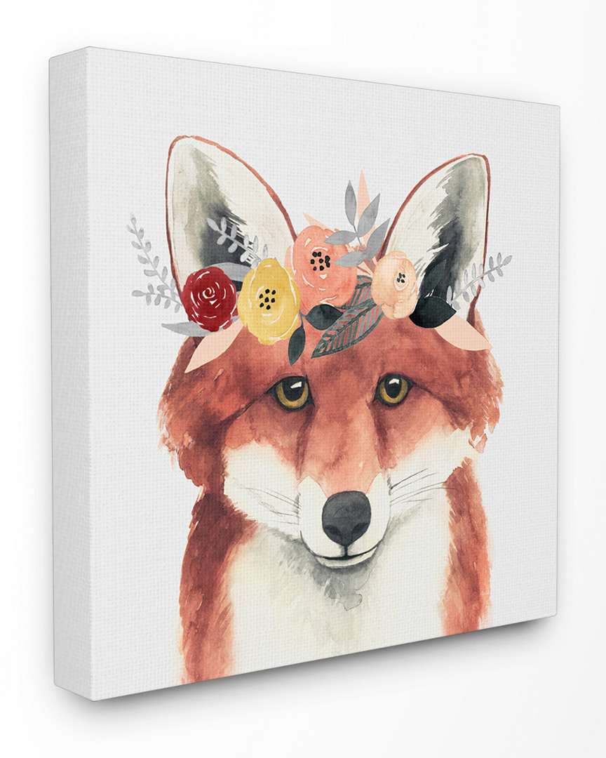 Stupell Forest Fox In Flower Crown