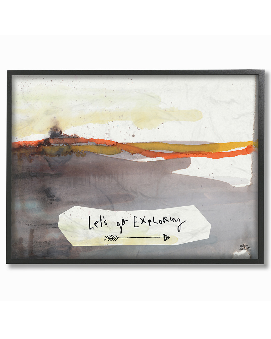 Stupell Lets Go Exploring Painterly Landscape By Melissa Averinos Framed Art