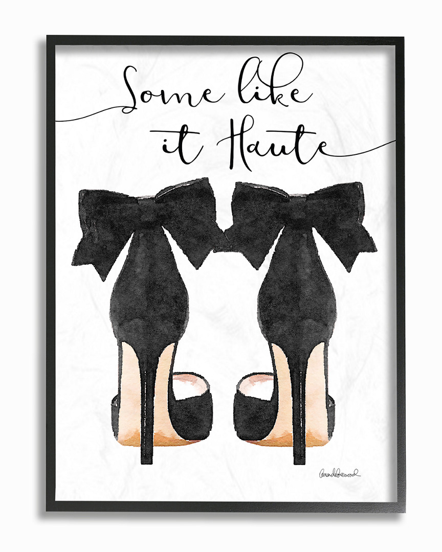 Stupell Some Like It Haute Black Pumps Heels By Amanda Greenwood Framed Art