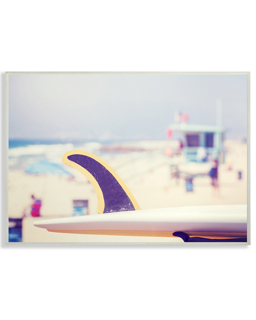 Stupell Surfboard On Beach Photograph By Daphne Polselli
