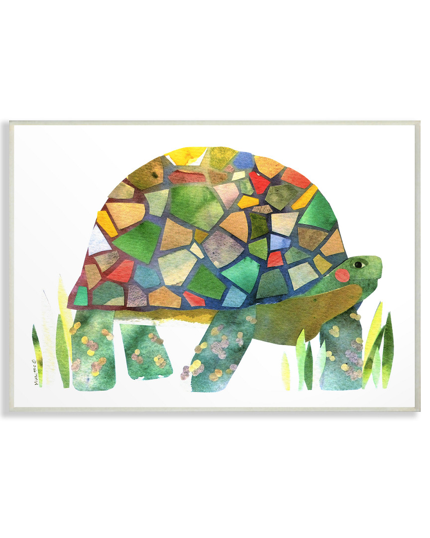 Stupell Watercolor Cutout Collage Turtle By Marley Ungaro