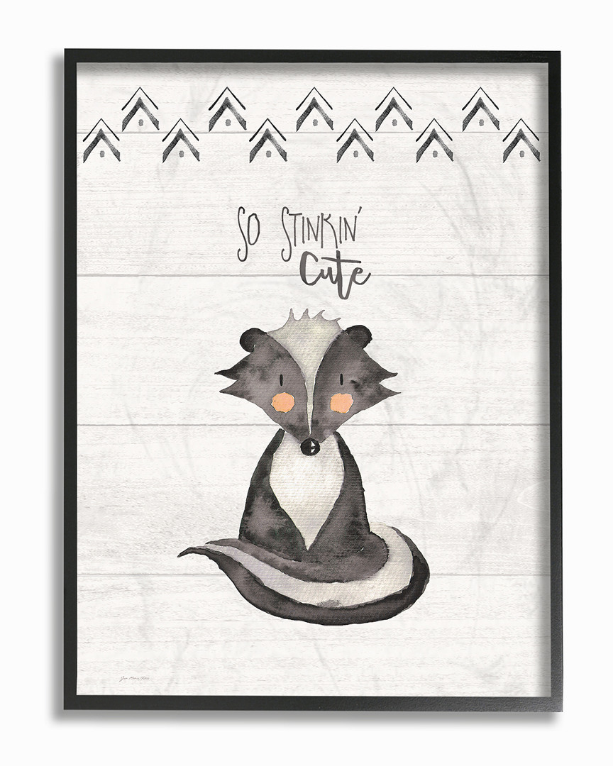 Stupell So Stinkin' Cute Skunk By Jo Moulton Framed Art