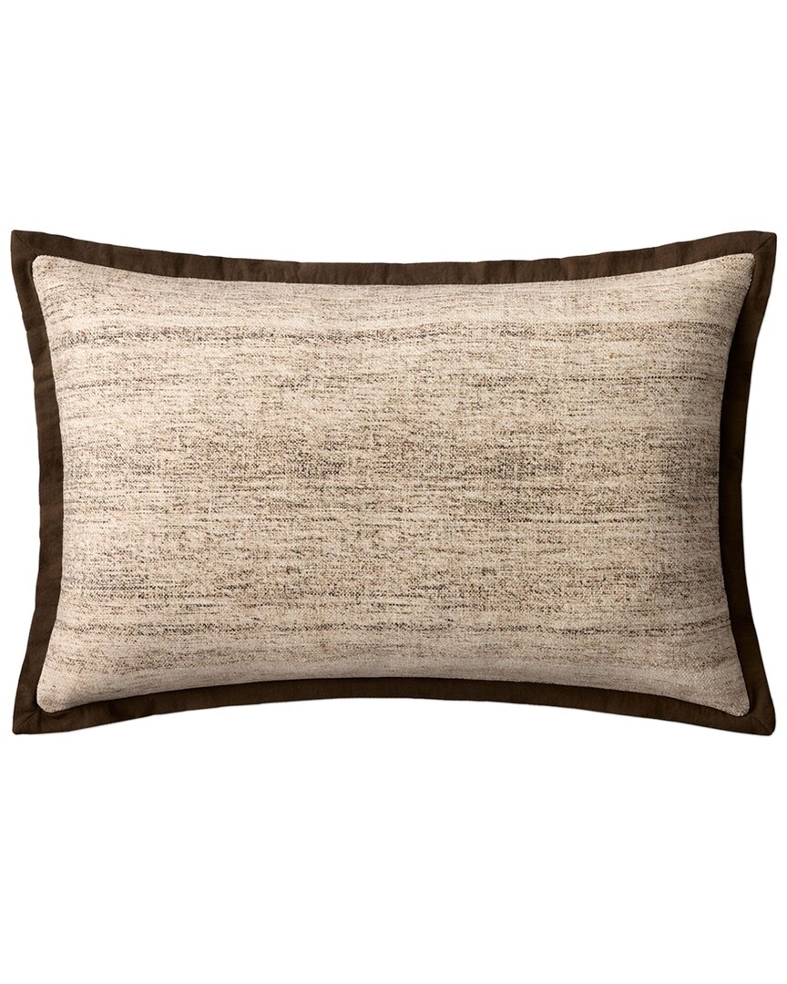Loloi Ii Loloi 16x26in Pillow Cover With Down Insert In Brown