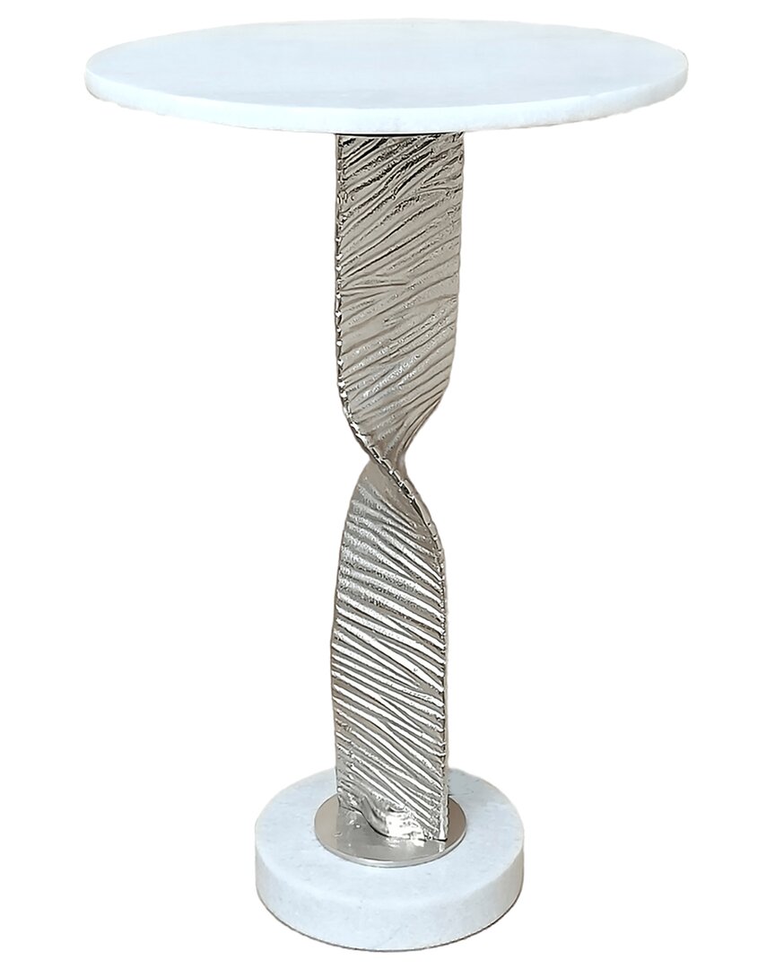 Sagebrook Home 24in Twisted Base Accent Table In Multi