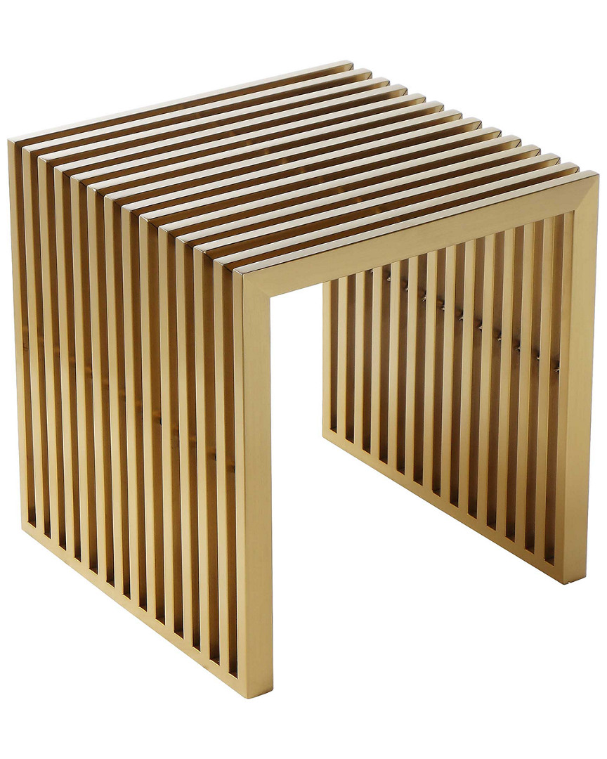 Pangea Gold Brushed Luxe Stool