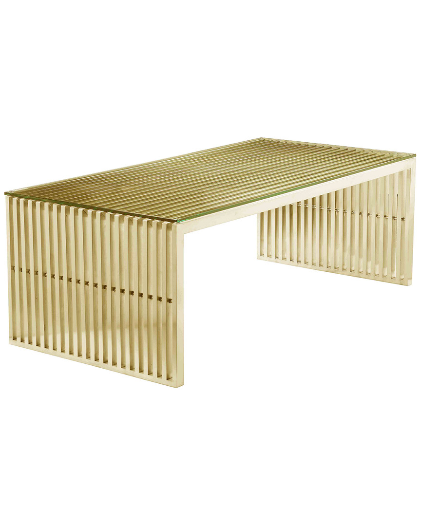 Pangea Gold Lux Coffee Table