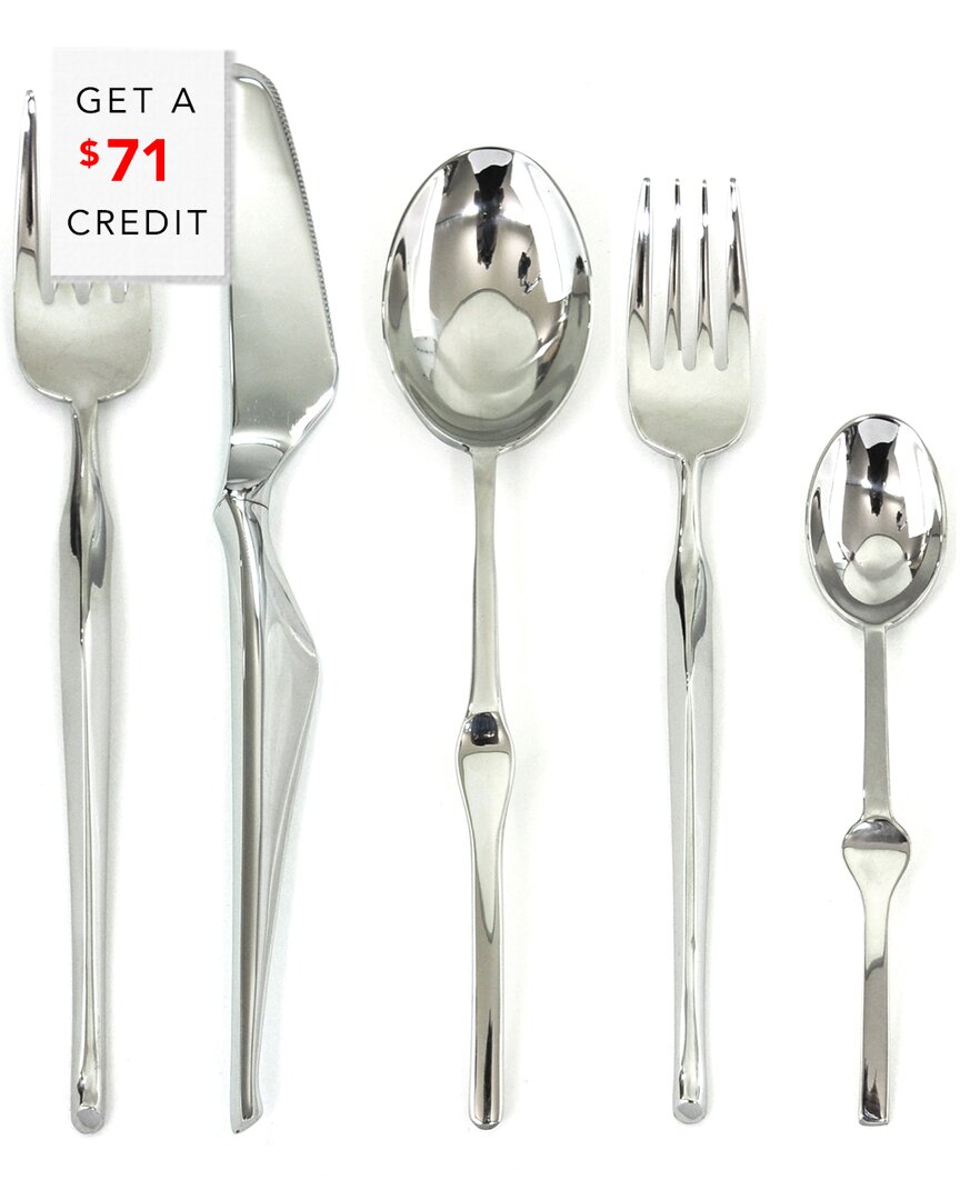 Mepra 5pc Flatware Set With $71 Credit