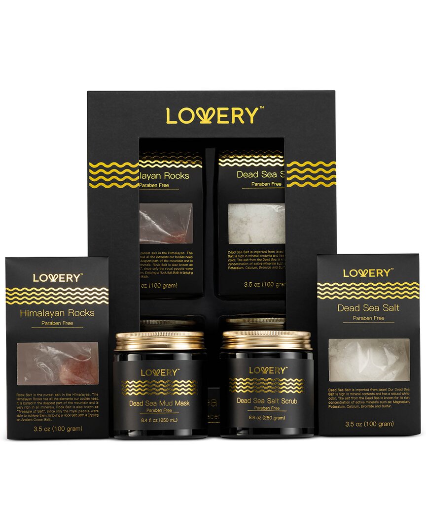 Shop Lovery Dead-sea Minerals Spa Gift Box - Women & Men, Handmade Aromatherapy Care In Black