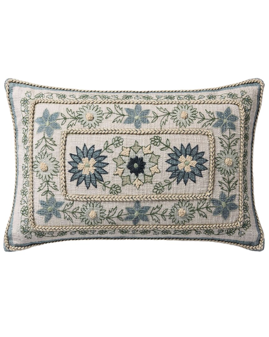 Loloi Ii Loloi 13x21in Pillow Cover With Down Insert In Blue
