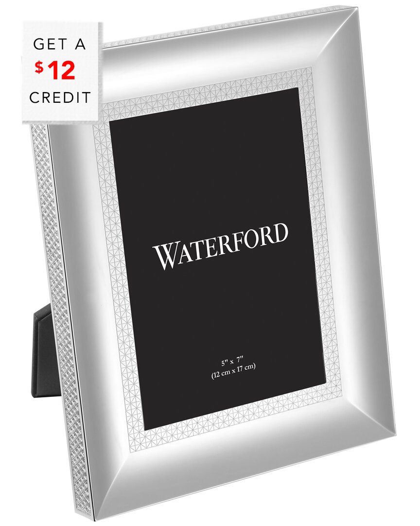 Waterford Lismore Diamond 5in X 7in Photo Frame With $12 Credit In Nocolor