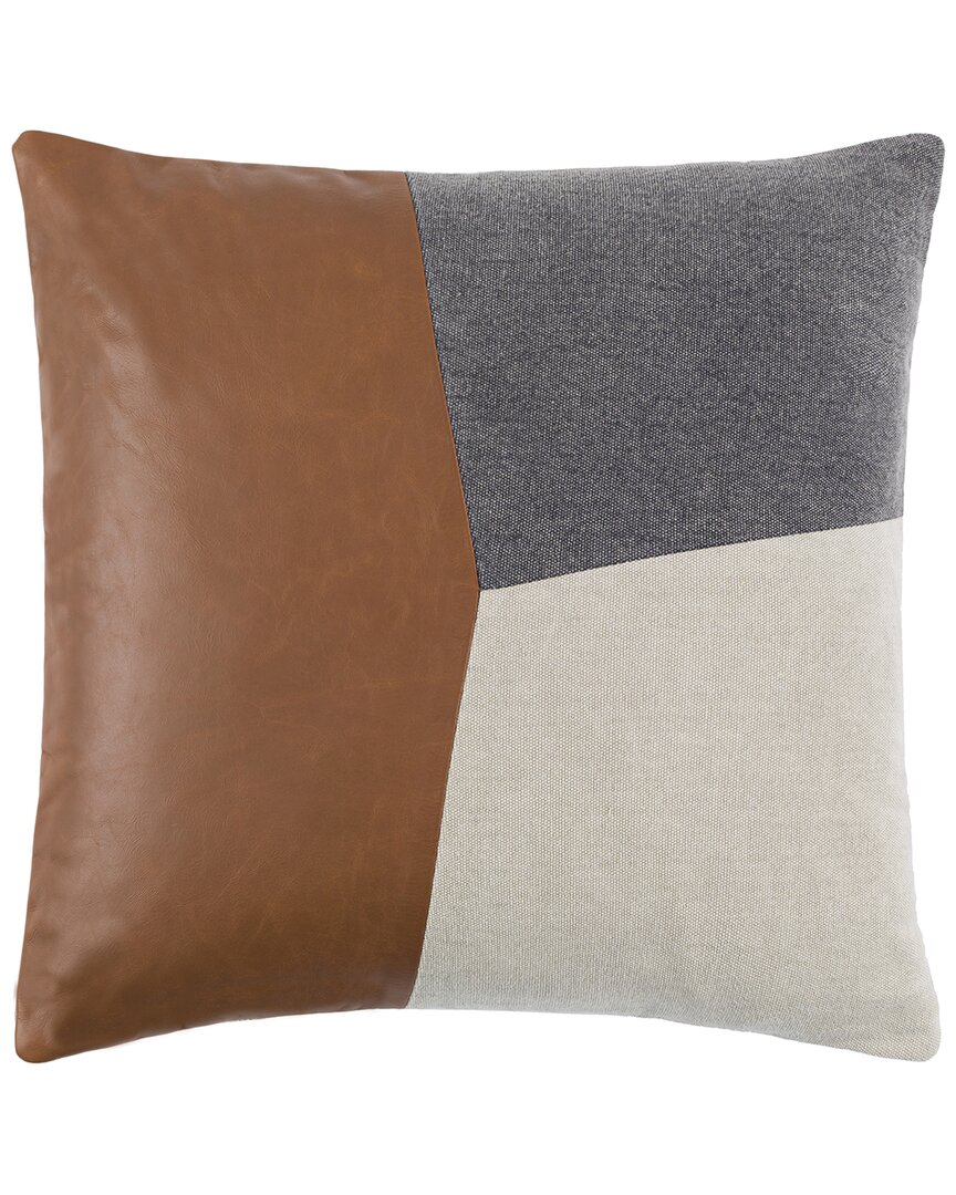 Shop Surya Branson Pillow In Brown