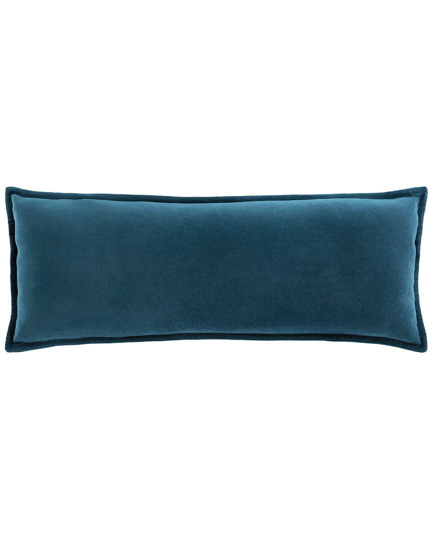 Surya Cotton Down Pillow In Teal