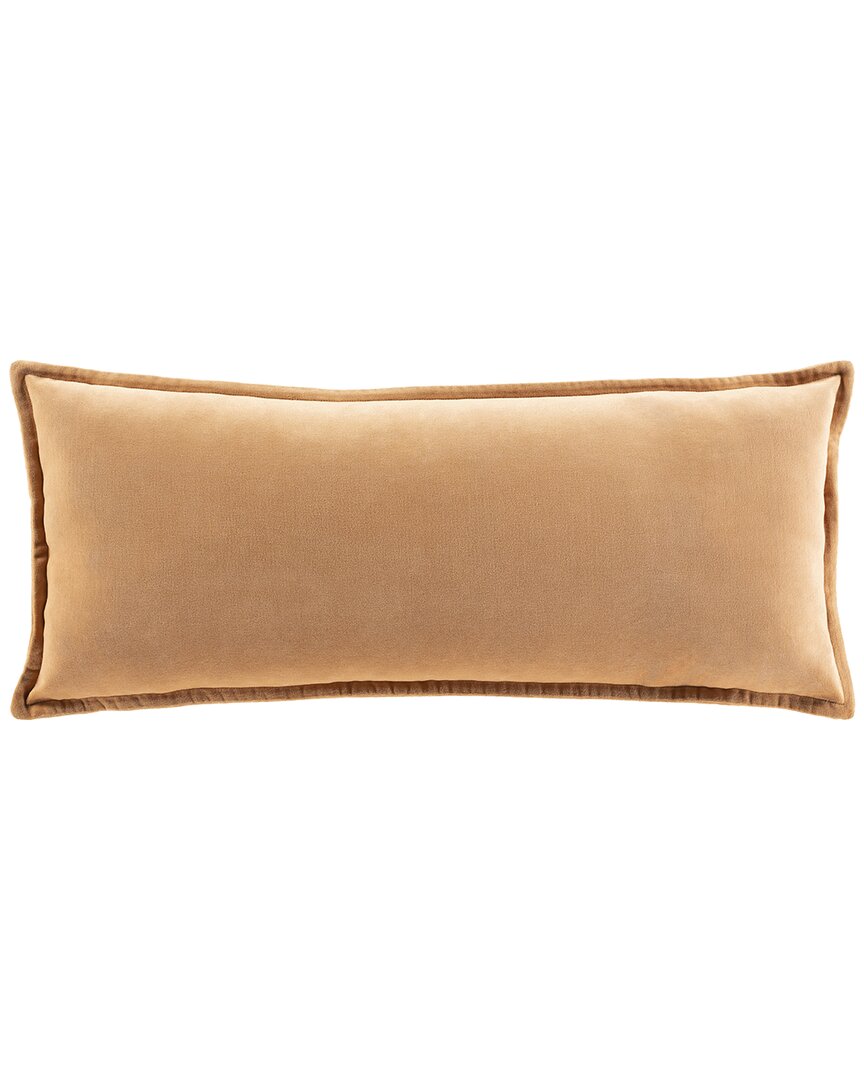 Surya Cotton Down Pillow In Camel