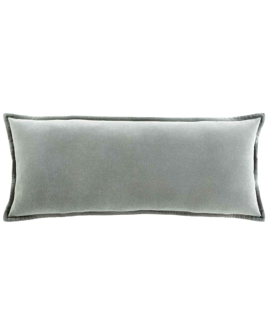 Surya Cotton Polyester Pillow In Green