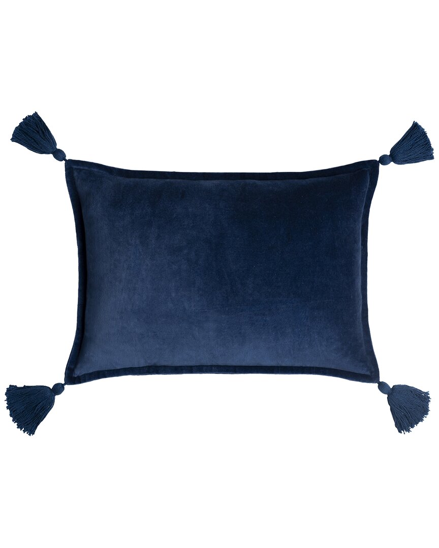 Surya Cotton Pillow Cover In Blue