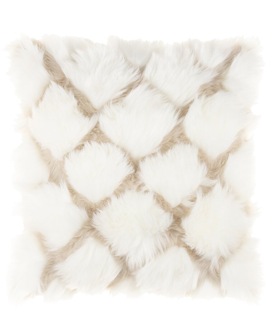 Surya Kandi Polyester Pillow In Cream