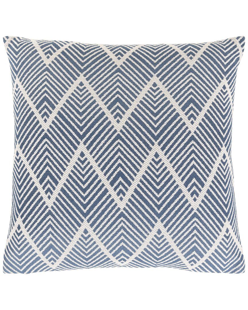 Shop Surya Kanga Polyester Pillow In Blue