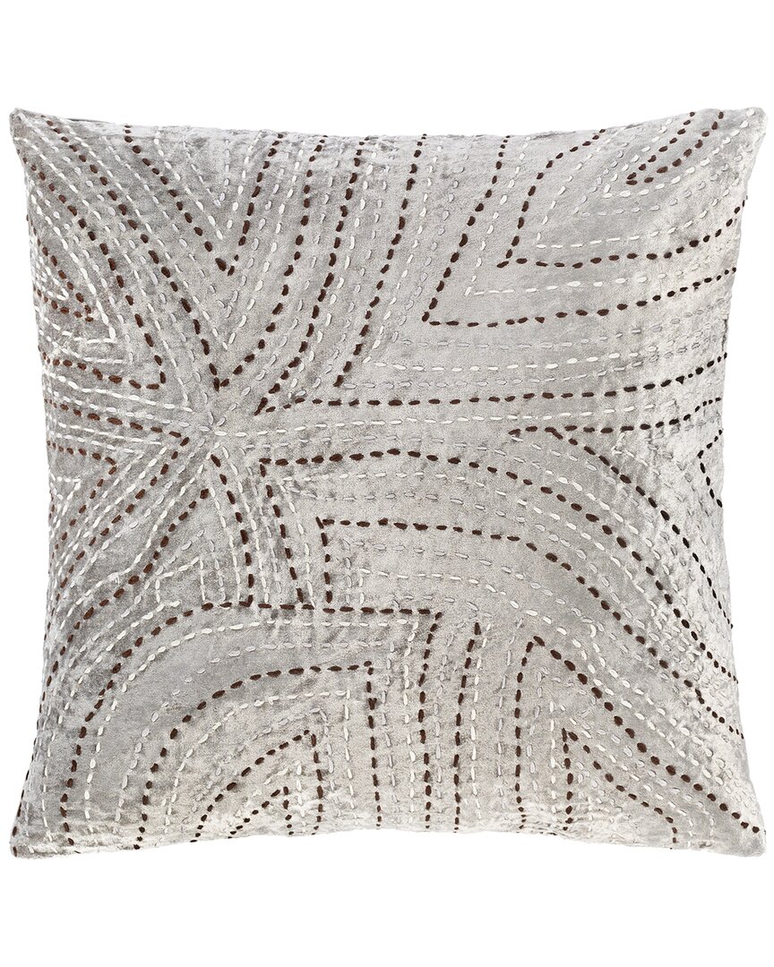 Surya Kenzo Pillow In Gray