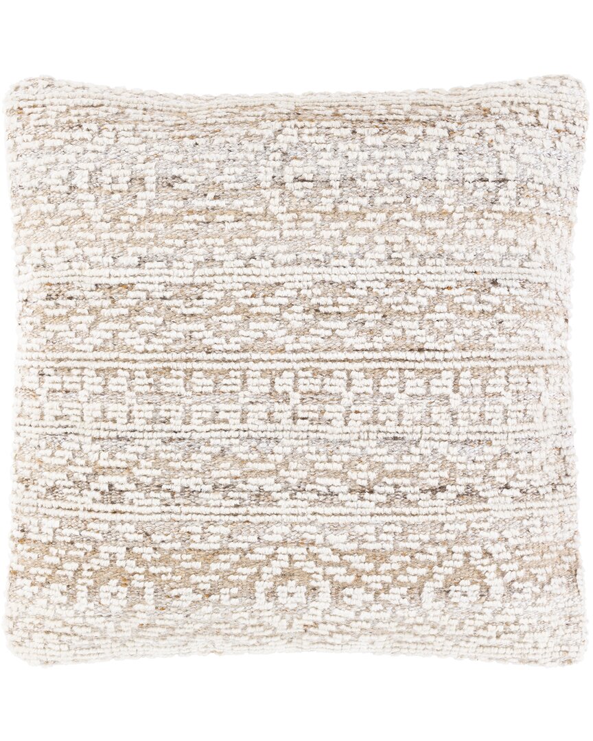 Surya Nobility Down Pillow In Beige
