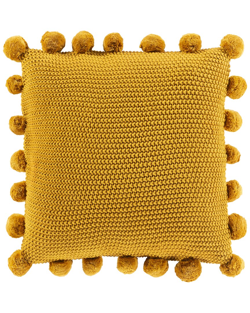 Shop Surya Pomtastic Down Pillow In Yellow