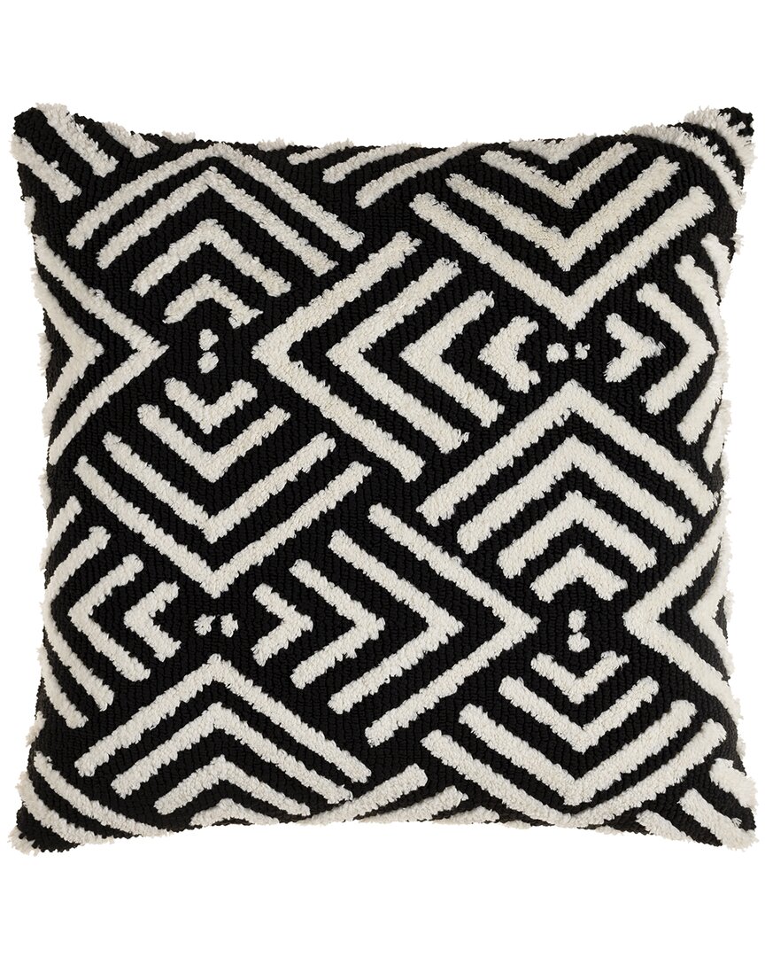 Shop Surya Sheldon Down Pillow In Black