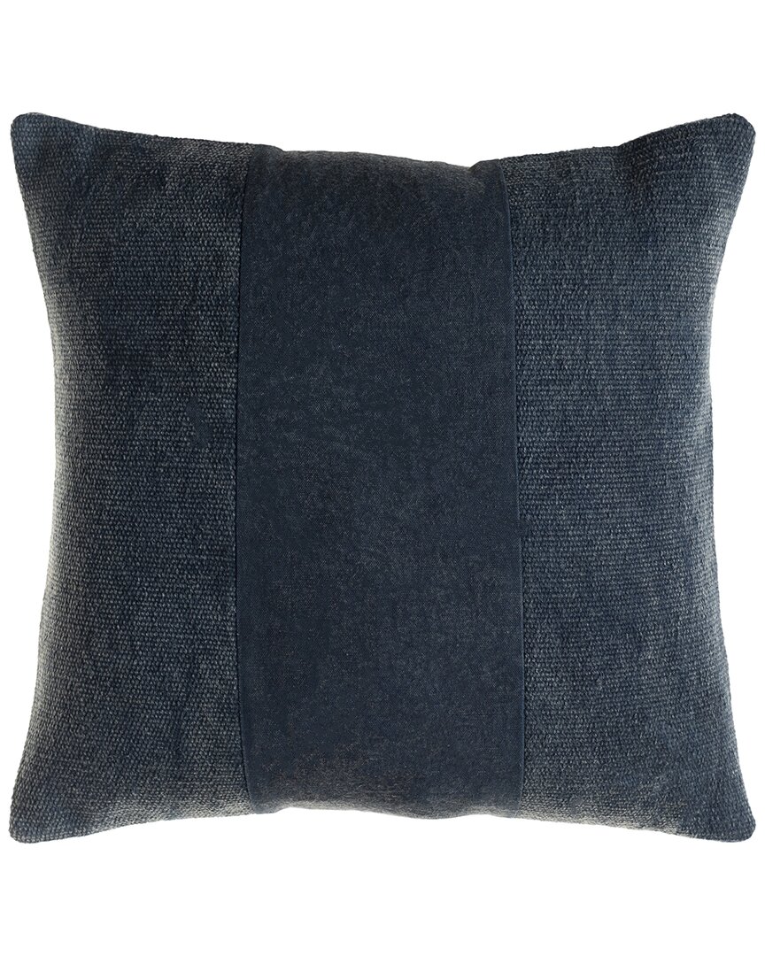 Surya Washed Down Pillow In Navy