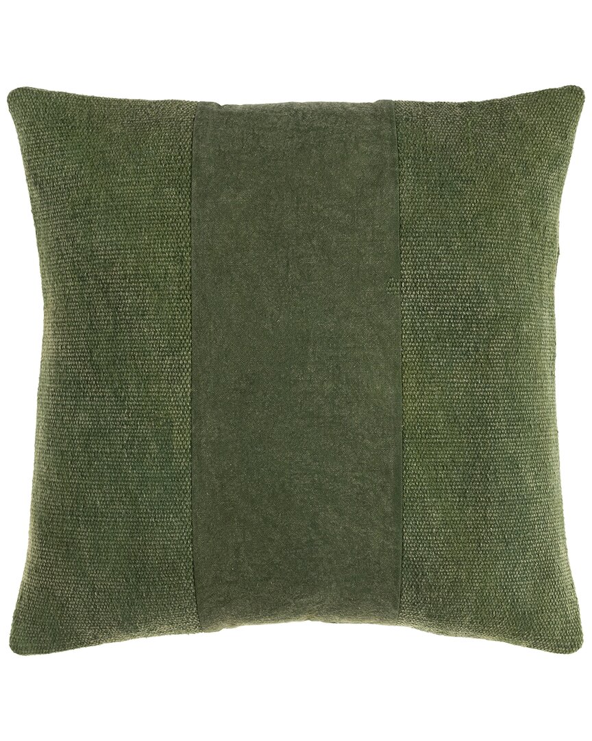 Surya Washed Down Pillow In Green
