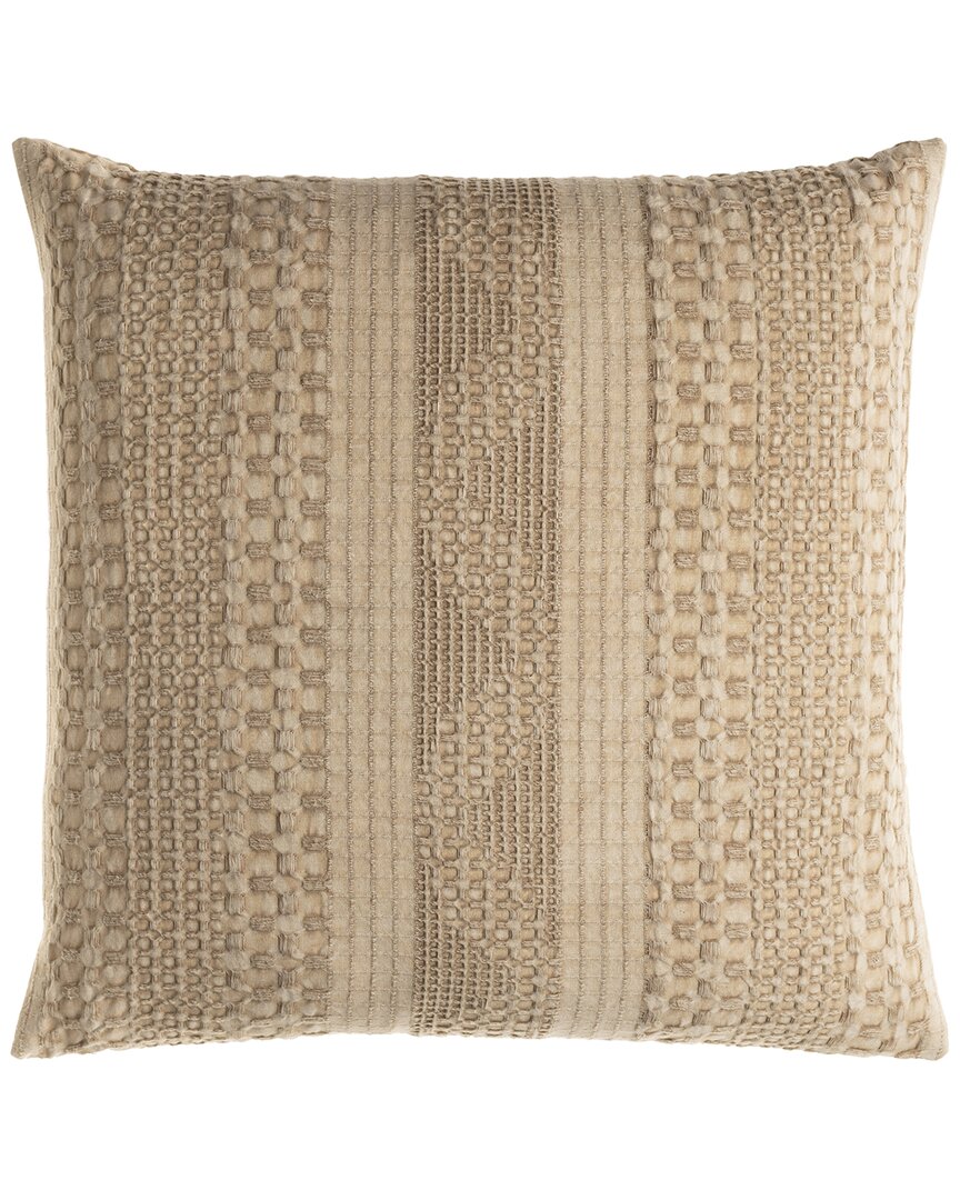 Surya Washed Down Pillow In Wheat
