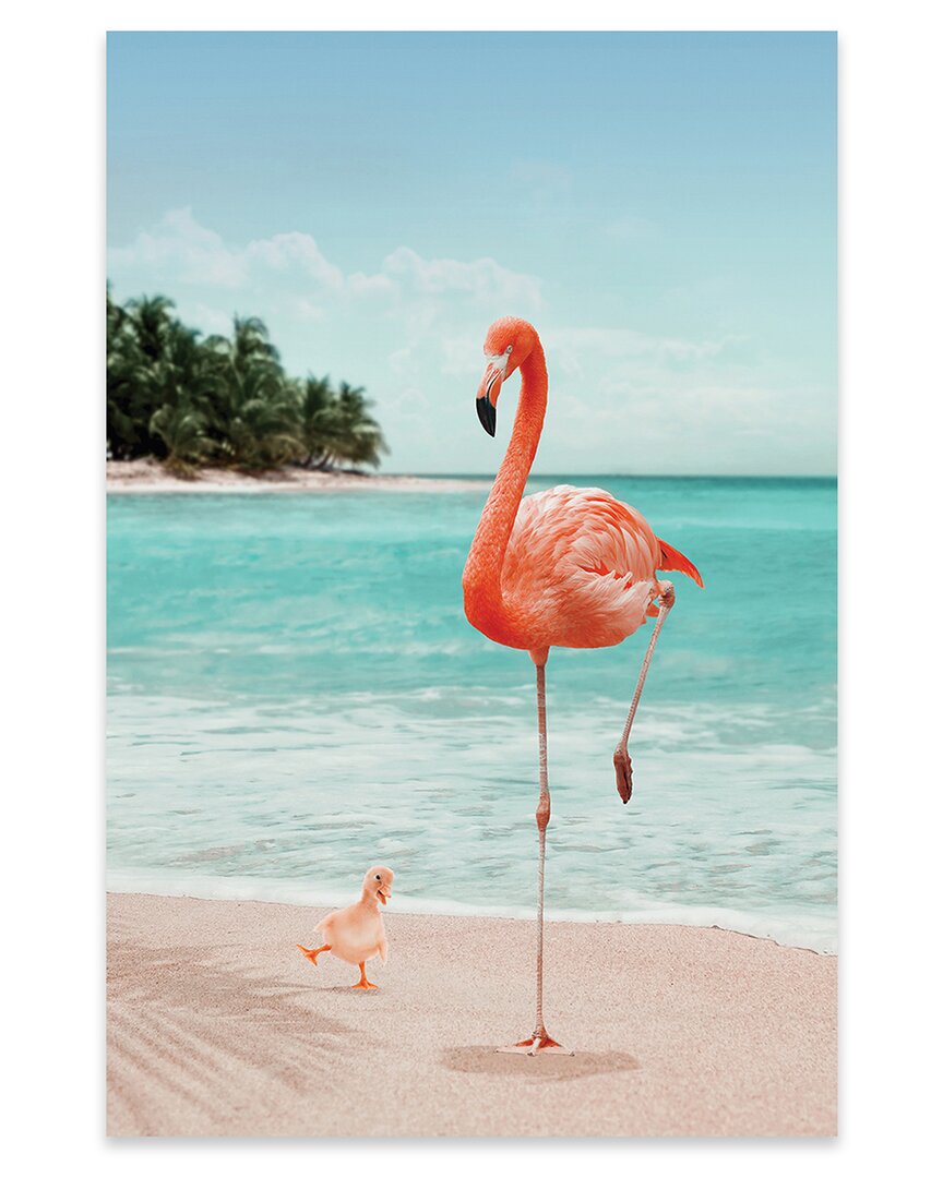 Shop Icanvas Wannabe Flamingo Print On Acrylic Glass By Jonas Loose