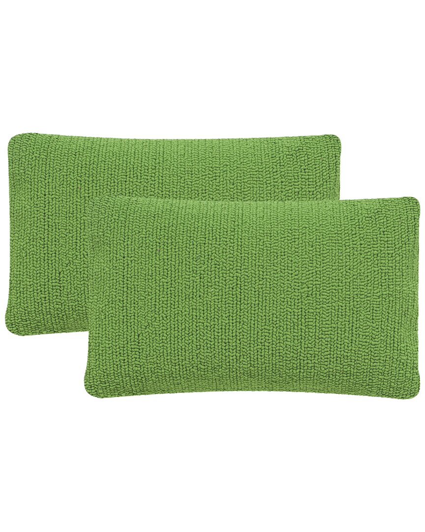 Safavieh Soleil Solid Pillow In Green