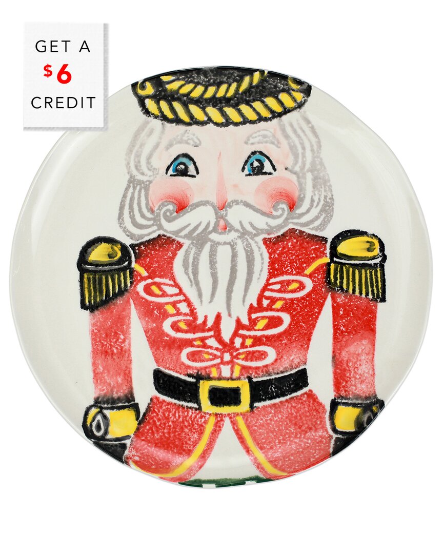 VIETRI VIETRI NUTCRACKERS DINNER PLATE WITH $6 CREDIT