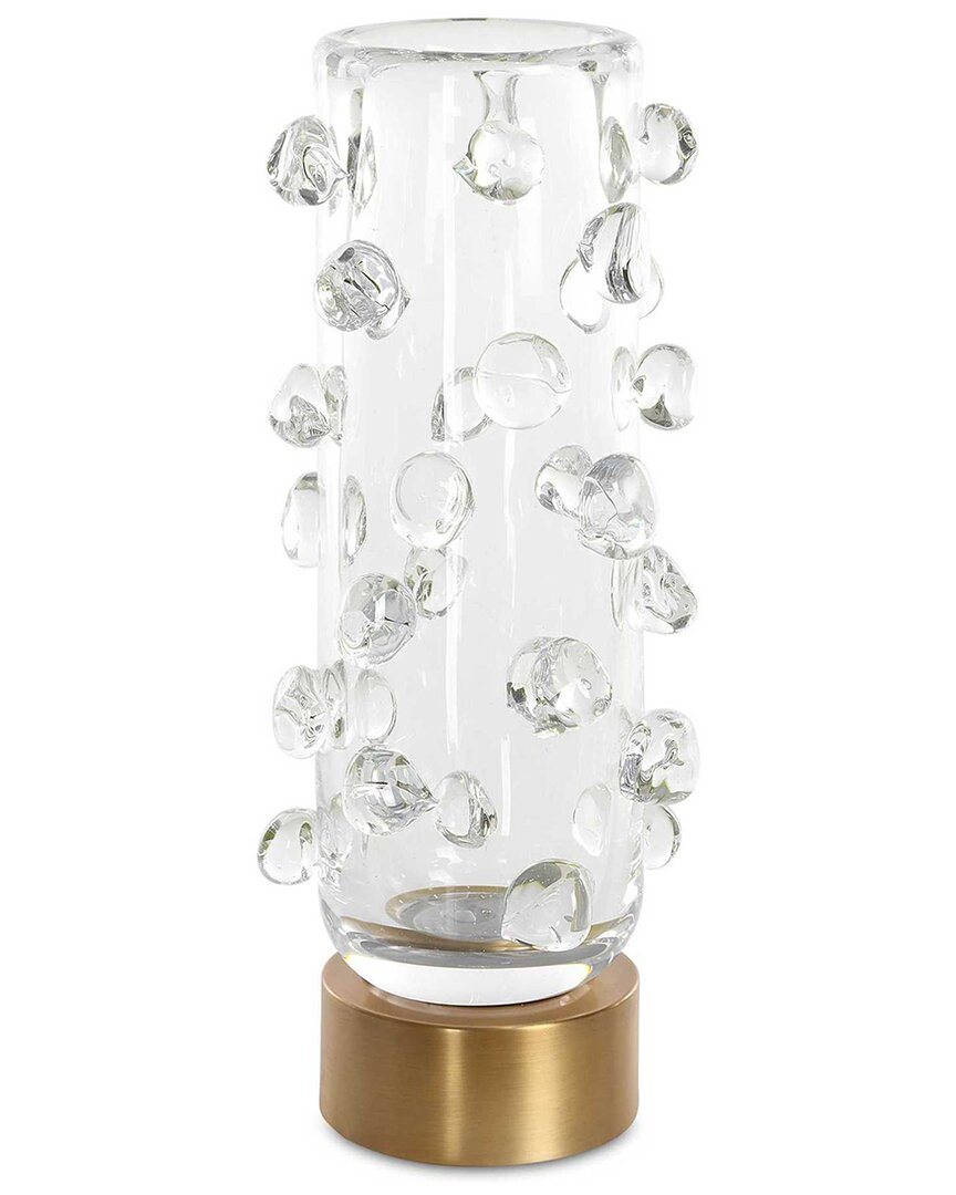Uttermost Aura Glass Vase In Gold