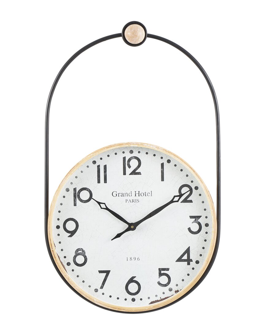 Peyton Lane Wooden Suspended Hanging Wall Clock