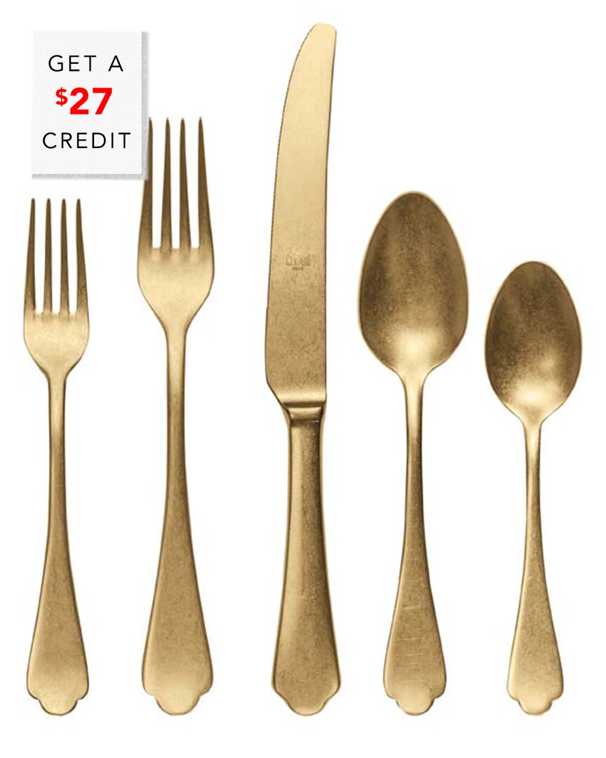 Mepra 5pc Flatware Set With $27 Credit