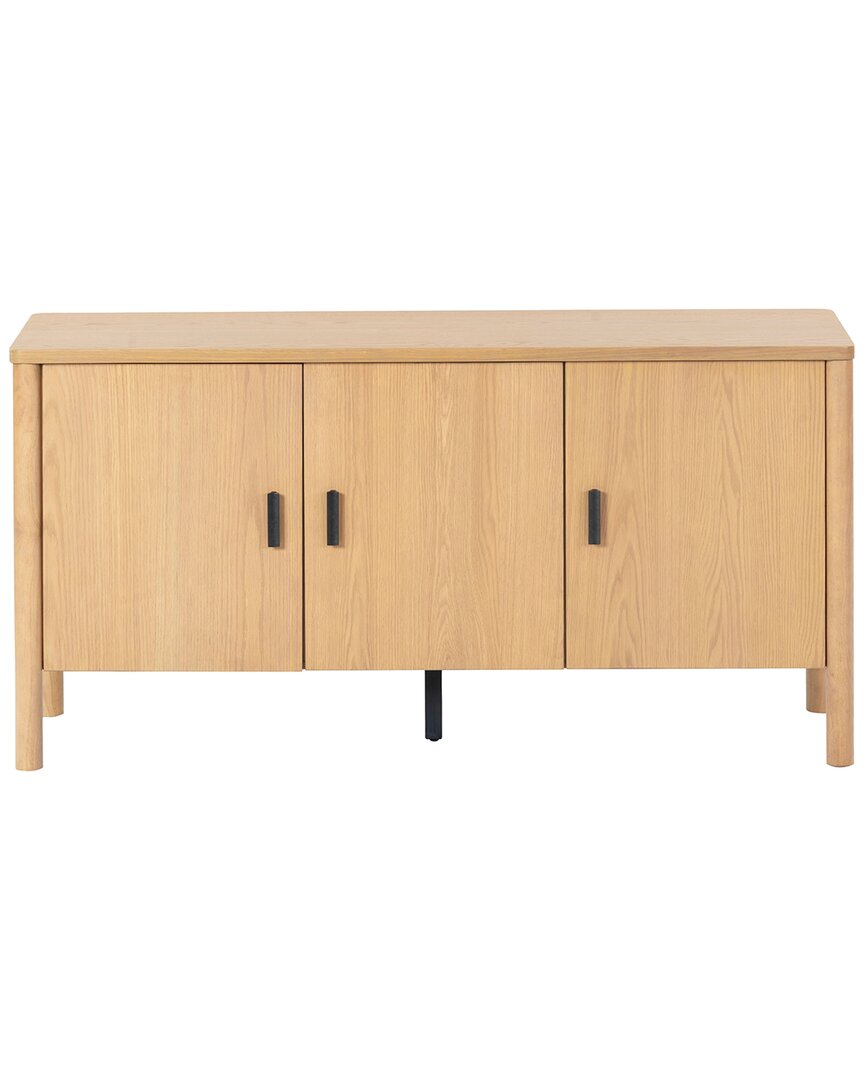 Safavieh Couture Jaylessa Wood 3 Door Sideboard In Brown