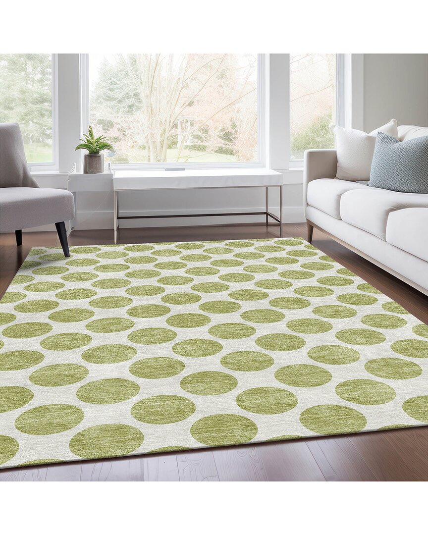 Addison Rugs Premium Washable Area Rug In Green