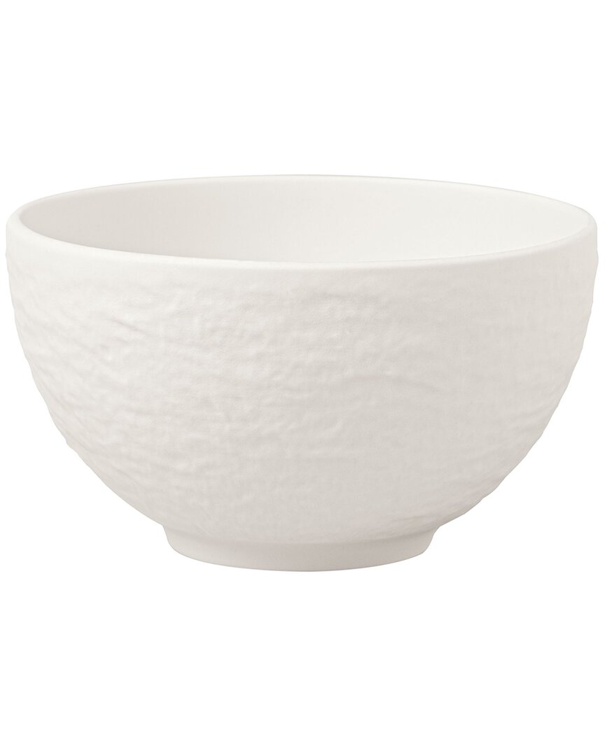 Villeroy & Boch Manufacture Rock Blanc Small Rice Bowl In White