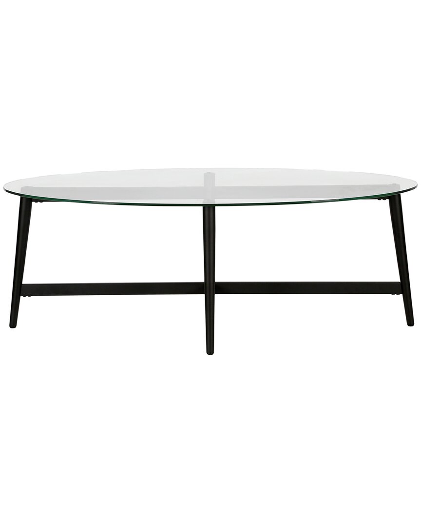 Abraham + Ivy Olson Oval Coffee Table In Black