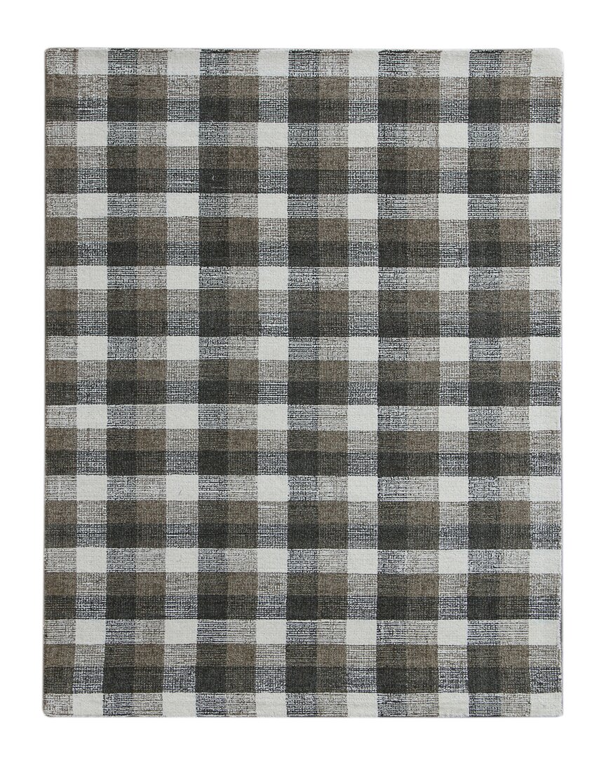 Ar Rugs Tracey Hand-tufted Wool Rug In Khaki