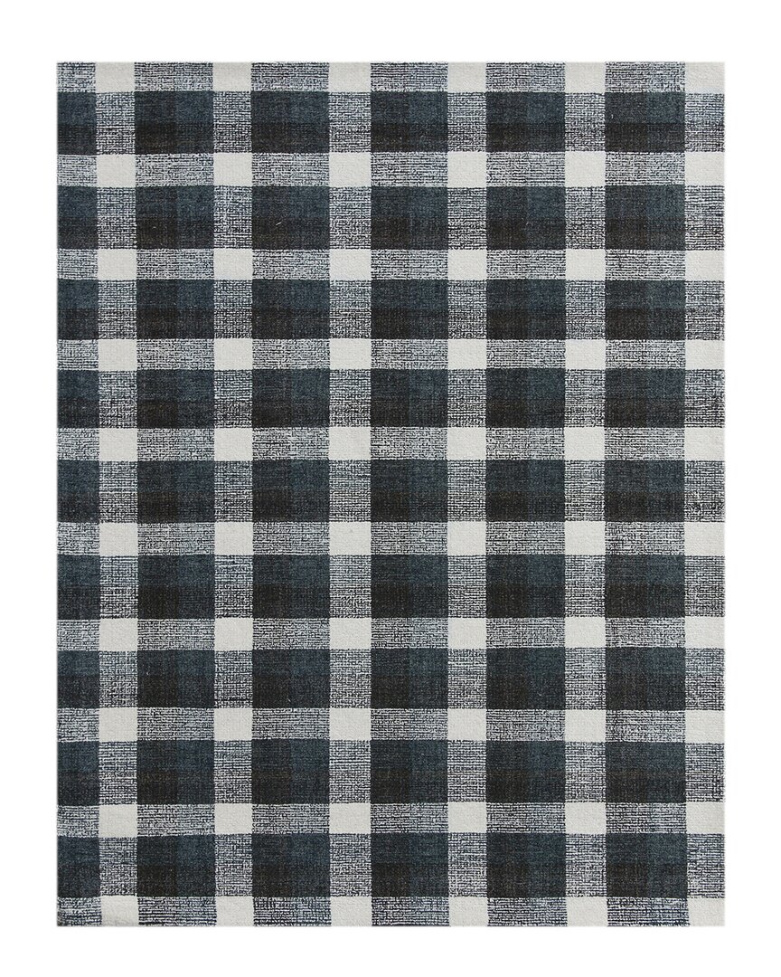 Ar Rugs Tracey Hand-tufted Wool Rug In Charcoal