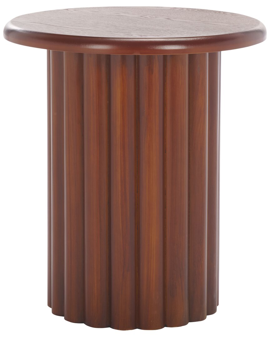 Safavieh Monka Round End Table In Brown