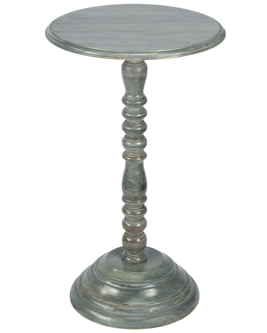 Butler Specialty Company Dani Round Pedestal 16in Accent Table In Grey