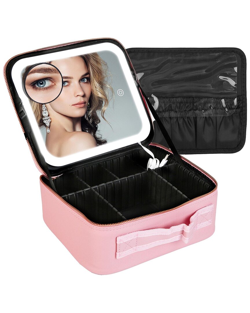 Fresh Fab Finds Npolar Travel Makeup Bag With Led Mirror In Pink