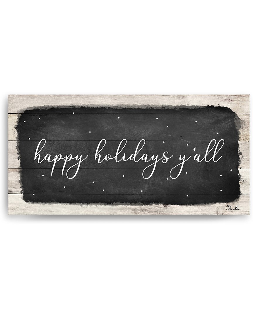 Ready2hangart Happy Holidays Yall Canvas Wall Art By Olivia Rose