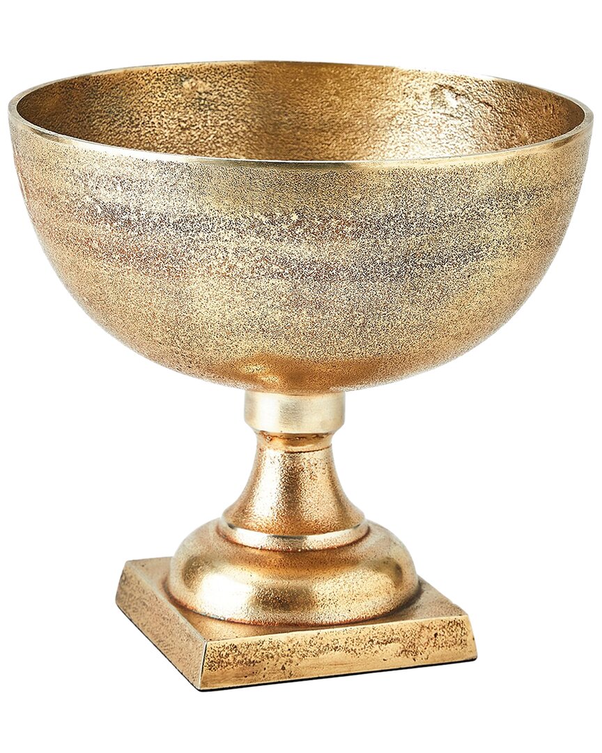 Global Views Pedestal Bowl In Brass