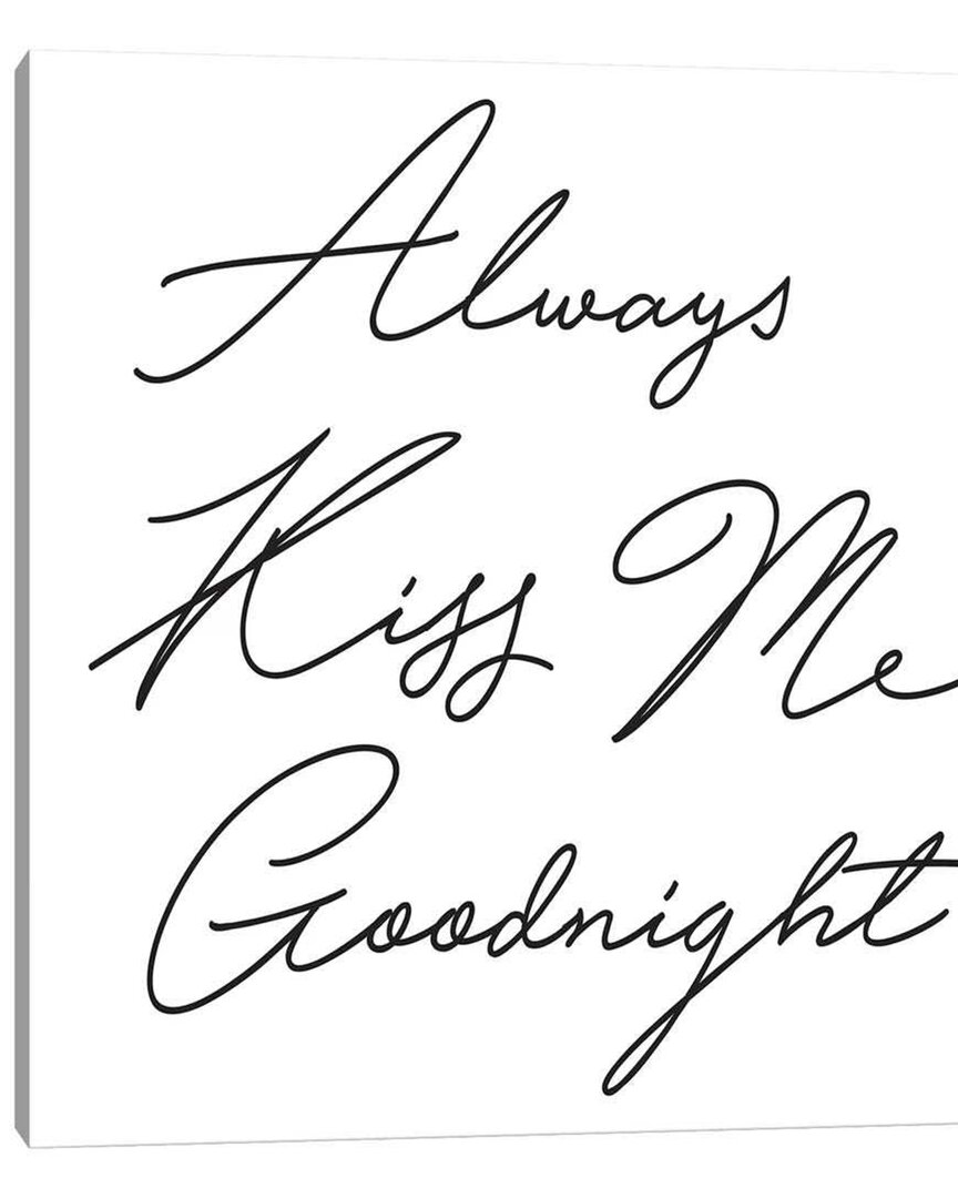 Icanvas Always Kiss Me Canvas Wall Art